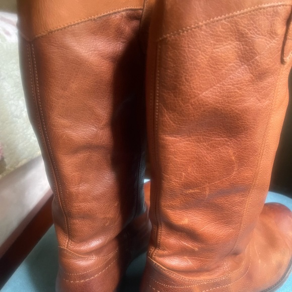 Frye Melissa  leather riding boots, cognac, size 8 - Picture 10 of 13